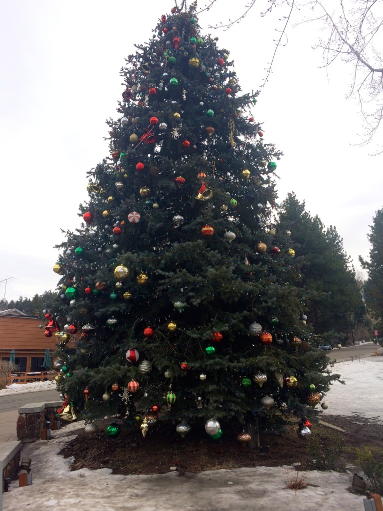 christmas tree in big bear village california