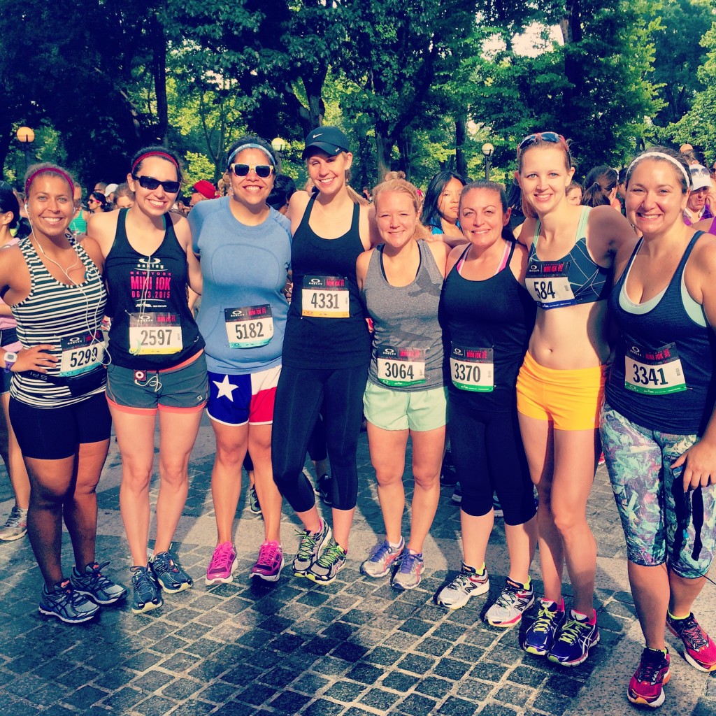 Racing with my running friends in Central Park again = running highlight of 2015.