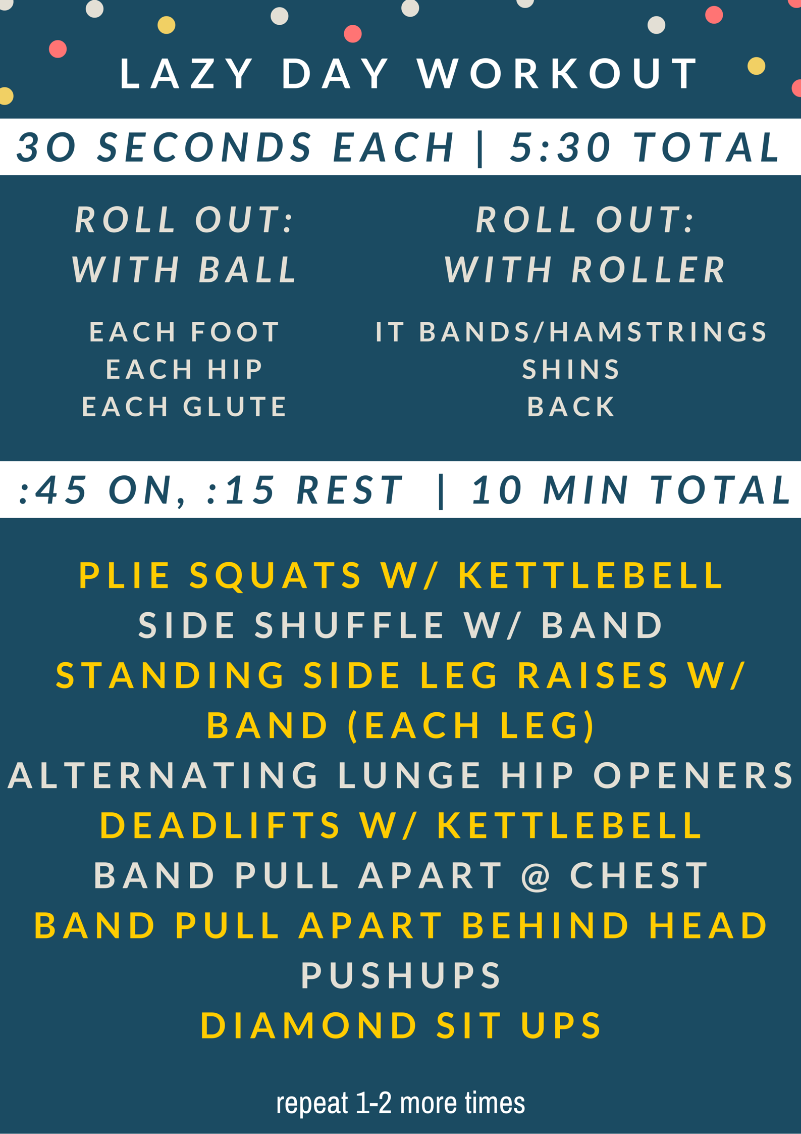 lazy day at home workout