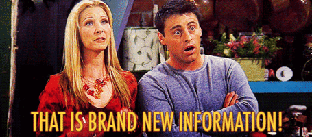 that is brand new information friends gif