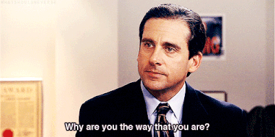 why are you the way that you are michael scott the office gif